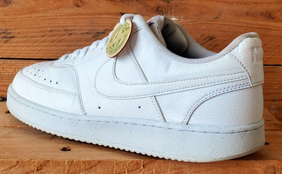 Nike Court Vision Next Nature Low Leather Trainers UK9.5/US10.5/EU44.5 White
