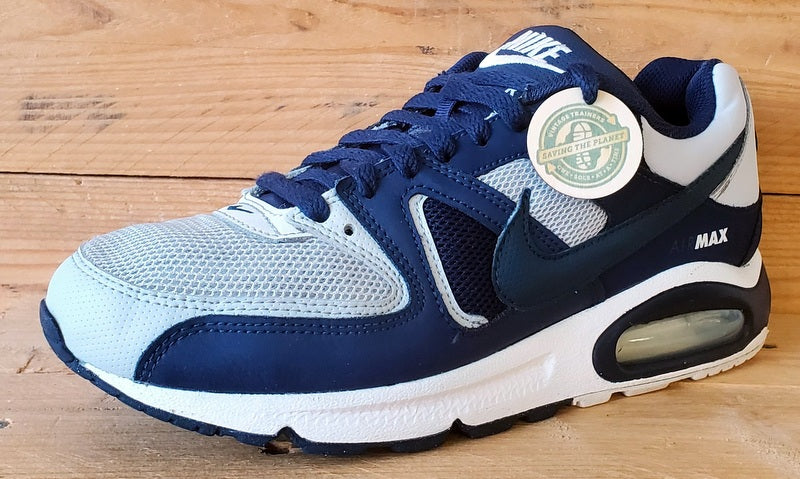 Nike Air Max Command Textile Trainers UK7/US8/EU41 629993-045 Pure Platinum/Navy