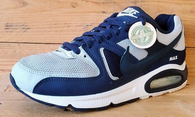 Nike Air Max Command Textile Trainers UK7/US8/EU41 629993-045 Pure Platinum/Navy