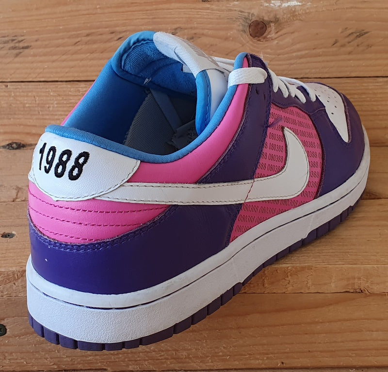 Nike Dunk ID Low Leather Trainers UK9/US10/EU44 336597-992 Purple/White/Pink