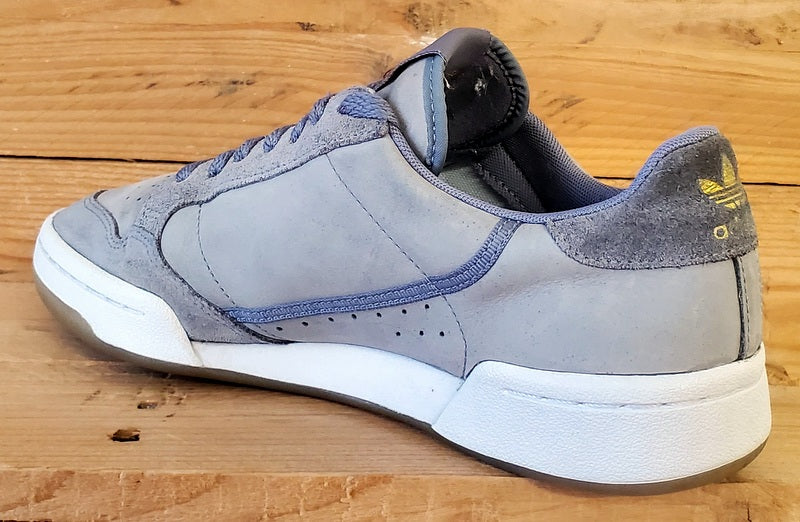 Adidas Continental 80 Low leather Trainers UK6.5/US8/EU40 EH2623 Grey/White