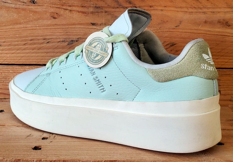 Adidas Stan Smith Platform Low Leather Trainers UK6.5/US8/E40 GY9343 Linen Green