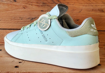 Adidas Stan Smith Platform Low Leather Trainers UK6.5/US8/E40 GY9343 Linen Green