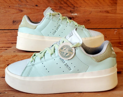 Adidas Stan Smith Platform Low Leather Trainers UK6.5/US8/E40 GY9343 Linen Green