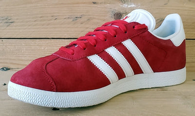 Adidas Gazelle Low Suede Trainers UK6/US6.5/EU39 S76228 Red/White