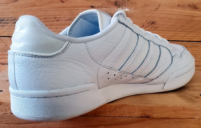 Adidas Continental 80 Low Leather Trainers UK10/US10.5/E44.5 GW0188 Triple White