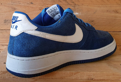 Nike Air Force 1 Low Suede Trainers UK11.5/US12.5/EU47 820266-404 Hyper Cobalt