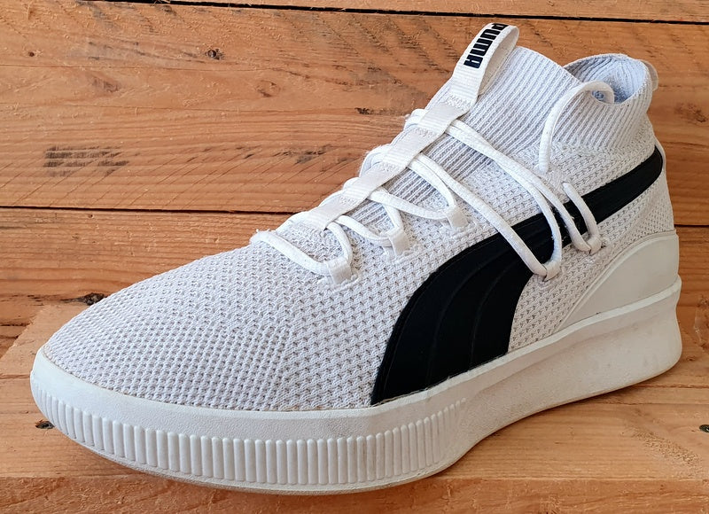 Puma Clyde Court Low Textile Trainers 191712 11 Cloud White Black UK12 US13 EU47 VintageTrainers