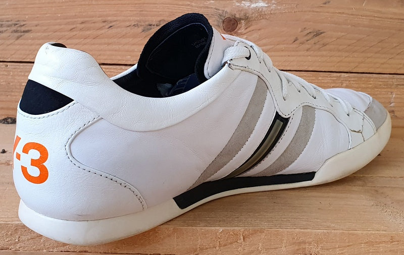 Adidas Y-3 Yohji Yamamoto Low Leather Trainers UK8.5/US9/EU42.5 U4299 White