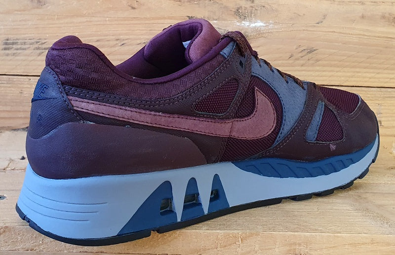 Nike Air Stab Low Textile Trainers UK8/US9/EU42.5 709009-664 Burgundy/Blue