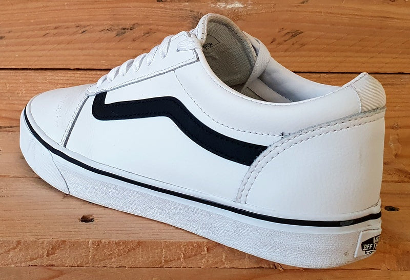 Vans Off The Wall Low Leather Trainers UK8/US9/EU42 500714 White/Black