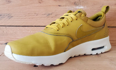 Nike Air Max Thea Premium Leather Trainers UK6/US8.5/EU40 616723-303 Dark Citron