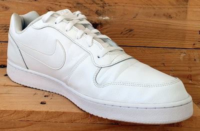 Nike Ebernon Low Leather Trainers UK14/US15/EU49.5 AQ1775-100 Triple White