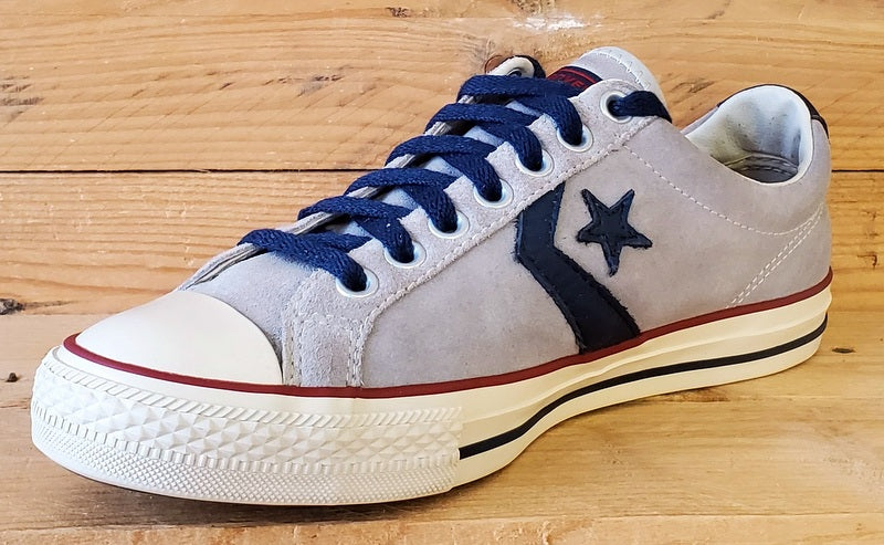 Converse All Star Low Suede Trainers UK8/US8/EU41.5 118771 Grey/Navy/White