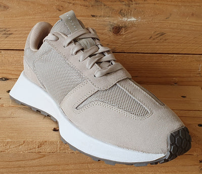 Castore Technical Retro Textile/Suede Trainers UK7/US8/EU40 CS0001 Stone/White