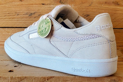 Reebok Club C 85 Low Suede Trainers UK7/US9.5/EU40.5 BS9609 Pink/White