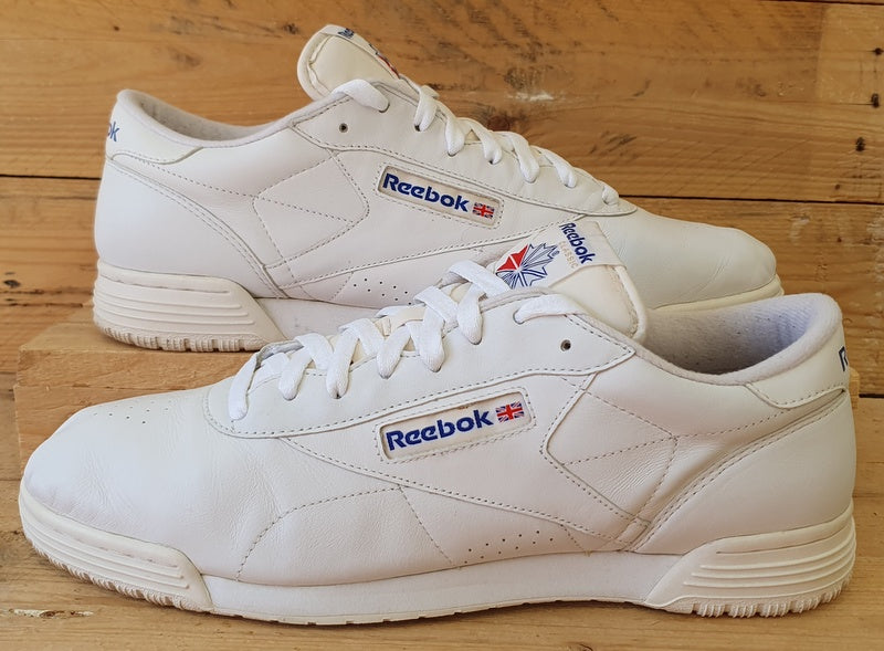 Reebok Classic Low Leather Trainers UK12/US13/EU47 2-3475 Triple White