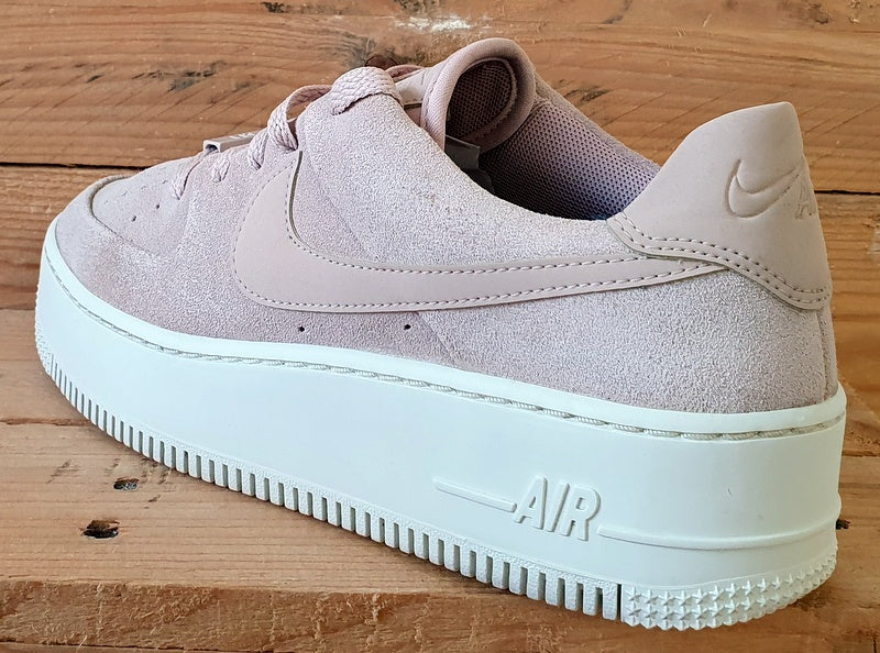 Nike Air Force 1 Sage Suede Trainers UK6/US8.5/EU40 AR5339-201 Particle Beige