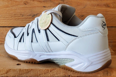Dunlop Court Master III Low Leather Trainers UK8/US9/EU42 K/1013/100 White/Black