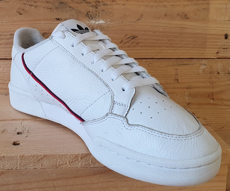 Adidas Continental 80 Low Leather Trainers UK10/US10.5/EU44.5 G27706 White