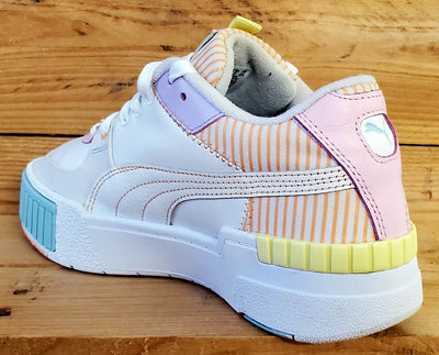 Puma Cali Sport Low Leather Trainers UK5/US7.5/EU38 382503-01 White/Orange