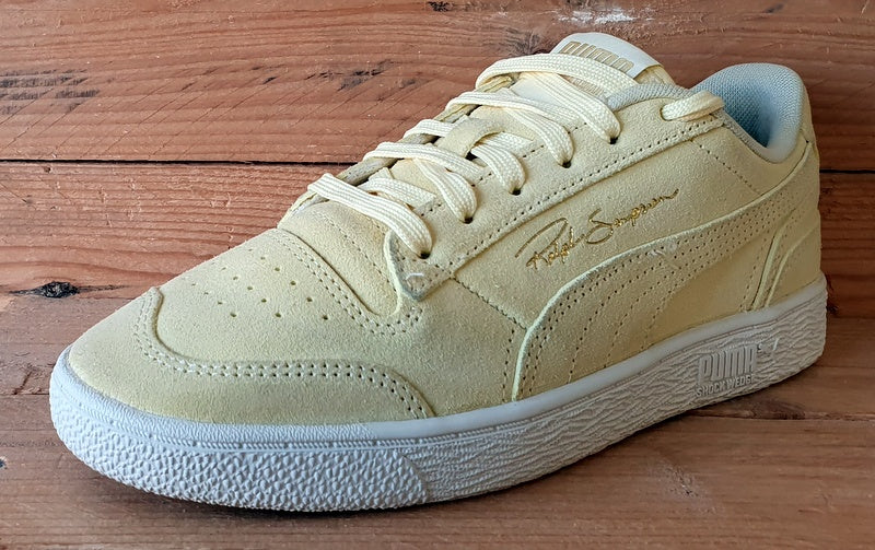 Puma Ralph Sampson Low Suede Trainers UK5/US6/EU38 380231-01 Yellow/White