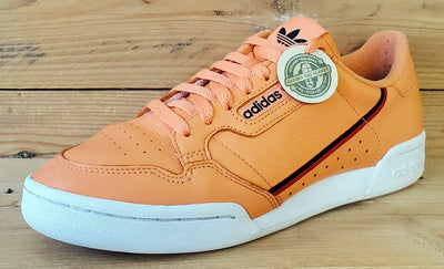 Adidas Continental 80 Low Leather Trainers UK7.5/US8/EU41 CG7124 Easy Orange