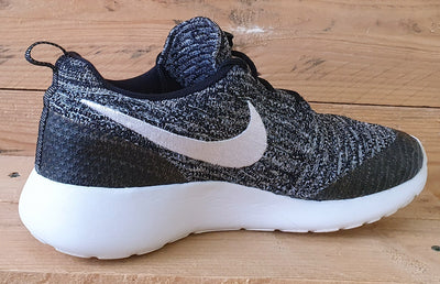 Nike Roshe One Flyknit Trainers UK5/US7.5/EU38.5 704927-010 Black Cool Grey