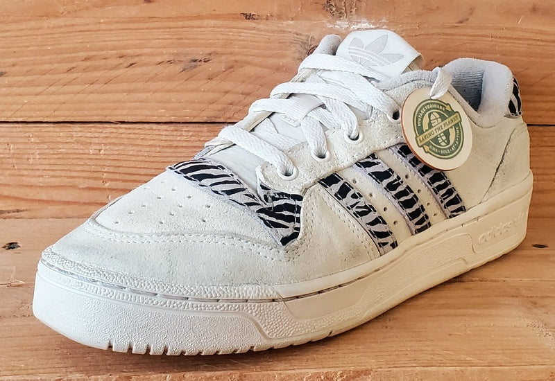 Adidas Rivalry Low Suede Trainers UK5.5/US7/EU38.5 EG9003 Grey/Zebra Print
