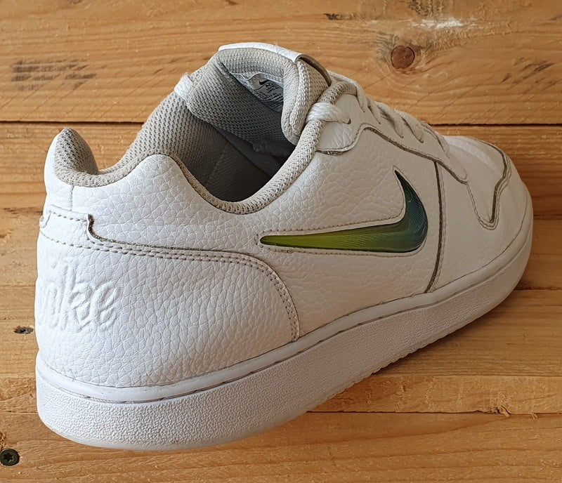 Nike Ebernon Premium Low Leather Trainers UK9.5/US10.5/EU44.5 AQ1774-100 White