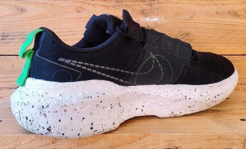 Nike Crater Impact Low Textile Trainers UK7.5/US8.5/EU42 DB2477-001 Black/White