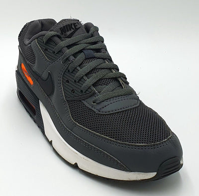 Nike Air Max 90 Textile Trainers CZ5866-002 Grey/Orange/White UK3/US3.5Y/EU35.5