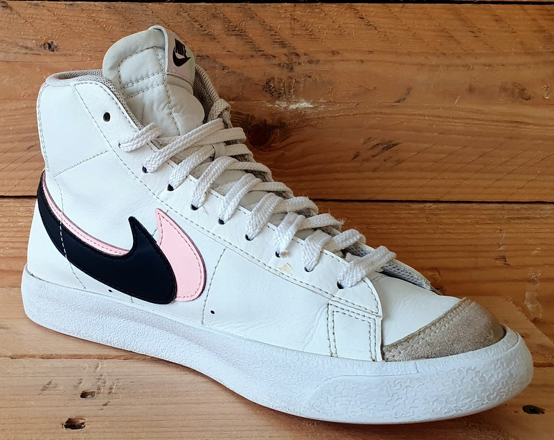 Nike Blazer Mid 77 Leather Trainers UK5.5/US6Y/EU38.5 DD1847-101 White/Pink