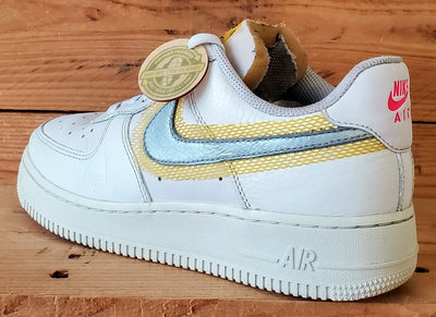 Nike Air Force 1 LX Leather Trainers UK5.5/US8/EU39 CZ8104-100 White/Uni Gold