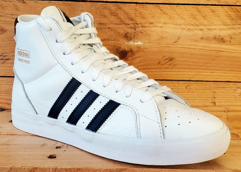Adidas Basket Profi Mid Leather Trainers UK10/US10.5/EU44.5 FW3108 White/Black