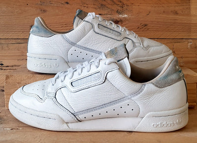 Adidas Continental 80 Low Leather Trainers UK9/US9.5/EU43 EF2101 White/Grey