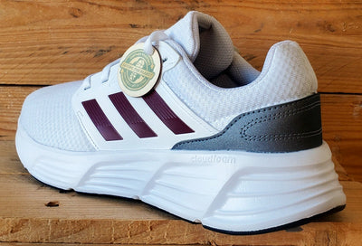 Adidas Galaxy 6 Low Textile Trainers UK8/US8.5/EU42 IE8136 Cloud White/Red