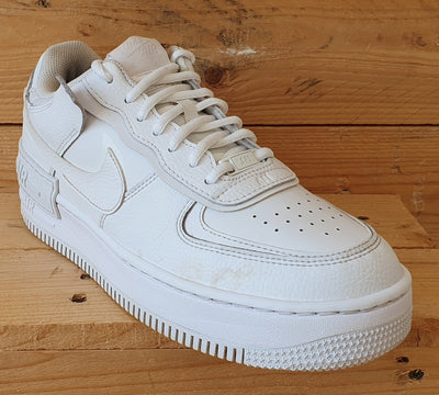 Nike Air Force 1 Shadow Low Leather Trainers UK8/US10.5/EU42.5 CI0919-100 White