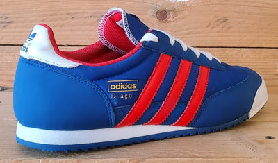 Adidas Originals Dragon Low Textile Trainers UK4/US4.5/EU36.5 G20816 Blue/Red