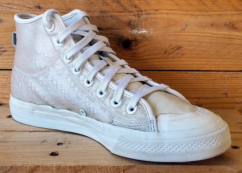 Adidas Nizza Parley RF 420 Mid Trainers UK8.5/US9/EU42.5 FX2418 White/Clear 