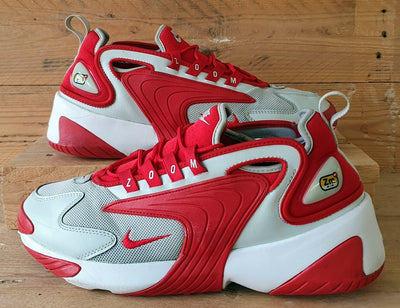 Nike Zoom 2K Textile/Leather Trainers UK8.5/US9.5/EU43 AO0269-012 University Red