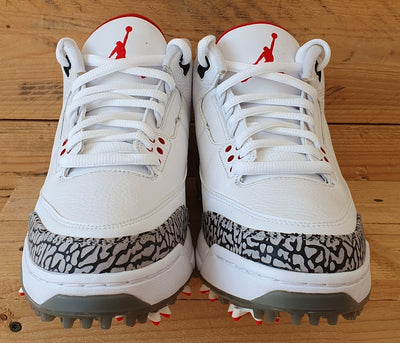 Nike Air Jordan 3 Golf Leather Trainers UK7.5/US8.5/EU42 AJ3783-100 White Cement