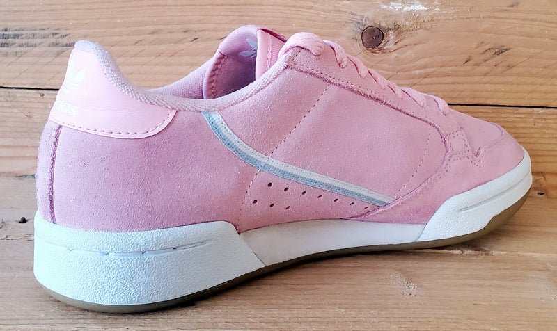 Adidas Continental 80 Low Suede Trainers UK4/US5.5/EU36.5 G27720 Pink/White/Gum