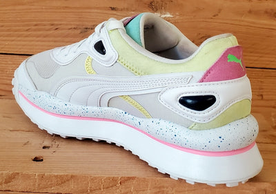 Puma Rider Low Textile/Leather Trainers UK5.5/US6.5C/EU38.5 382539-01 White