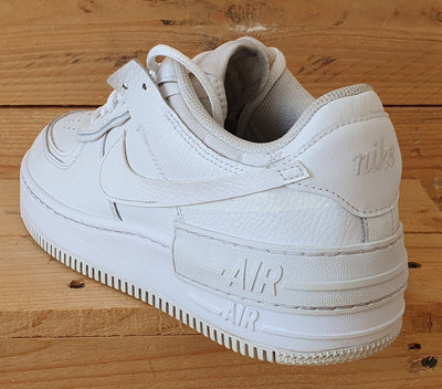 Nike Air Force 1 Shadow Low Leather Trainers UK8/US10.5/EU42.5 CI0919-100 White