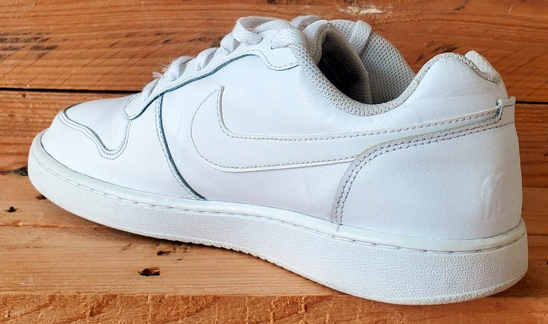 Nike Ebernon Low Leather Trainers UK8.5/US9.5/EU43 AQ1775-100 Triple White