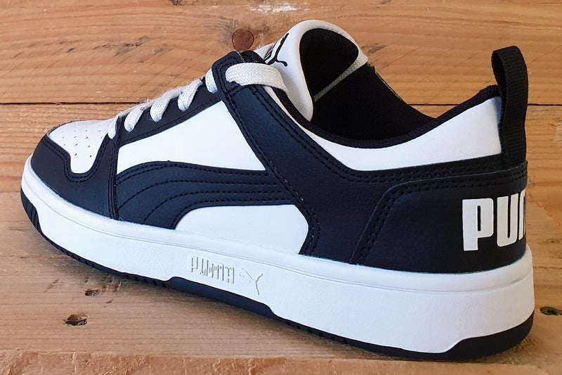 Puma Rebound Layup Low Leather Trainers UK5/US6C/EU38 370490-16 White/Black