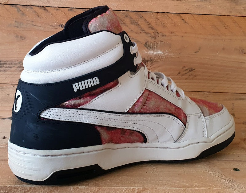 Puma Slip Stream Mid Leather Trainers UK8/US9/EU42 355648 01 White/Red/Black