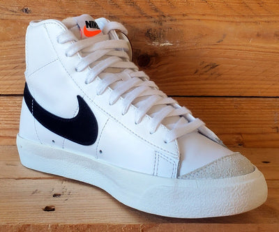Nike Blazer 77 Mid Leather Trainers UK4/US6.5/EU37.5 CZ1055-100 White/Black