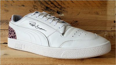 Puma Ralph Sampson Leather Trainers UK12/US13/EU47 375229-01 White/Animal Print
